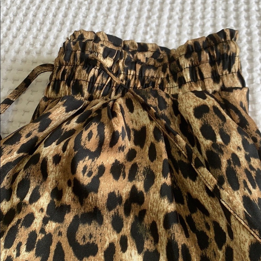 Zara Basics Leopard Print Jogger Style Trousers - image 5